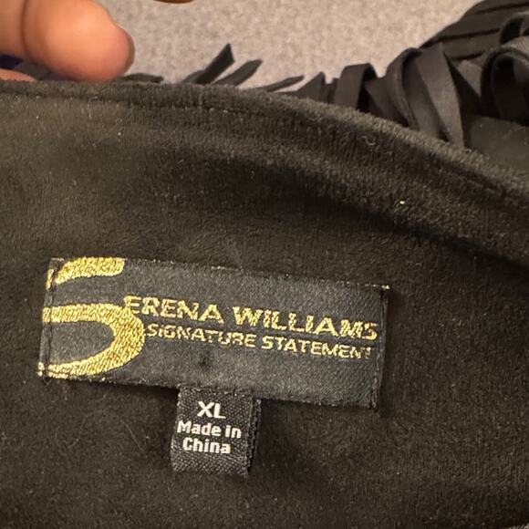 Serena Williams Black Fringe Women's Jacket - Picture 4 of 4